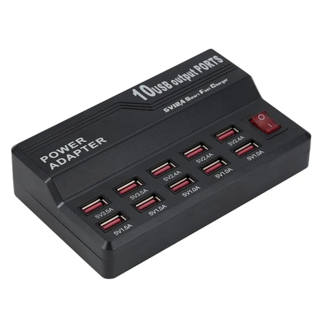 CARGADOR MULTIPUERTOS USB 10 ENTRADAS 3.5 A-0