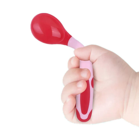 SET CUBIERTOS PARA BEBE FLEXIBLE ROJO-2