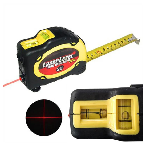 NIVEL LASER HUINCHA VERTICAL HORIZONTAL 3 EN 1-2