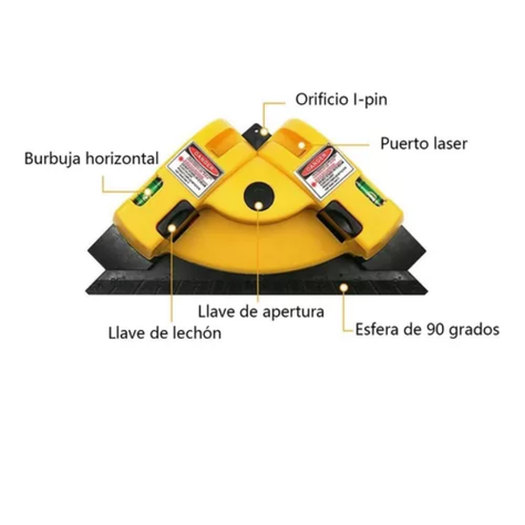 NIVEL LASER ESCUADRA 90 GRADOS HORIZONTAL Y VERTICAL-1