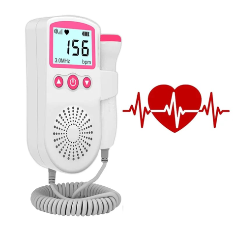 MONITOR FETAL DE RITMO CARDIACO CON PANTALLA LCD-0