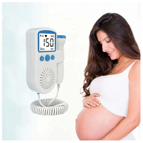 MONITOR FETAL DE RITMO CARDIACO CON PANTALLA LCD-1