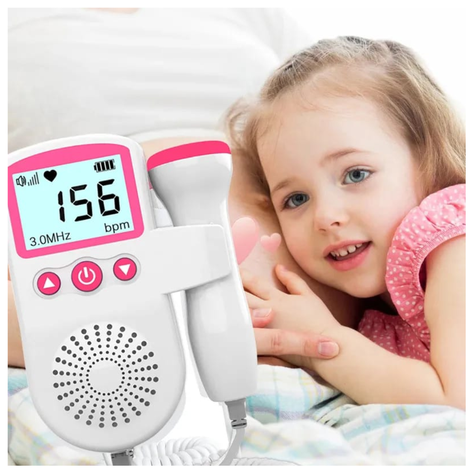 MONITOR FETAL DE RITMO CARDIACO CON PANTALLA LCD-3