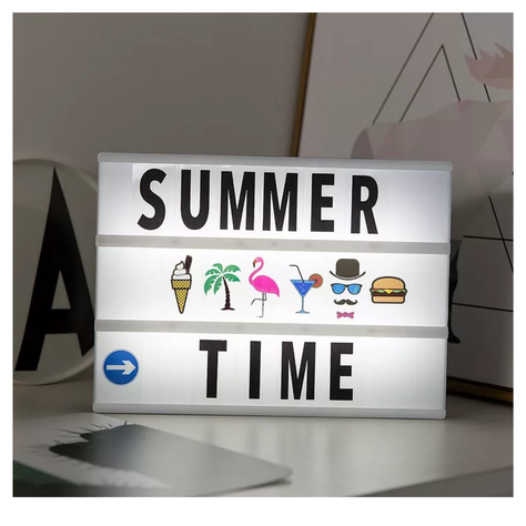 CAJA LUMINOSA LED LIGTHBOX LETRAS Y EMOJIS-0