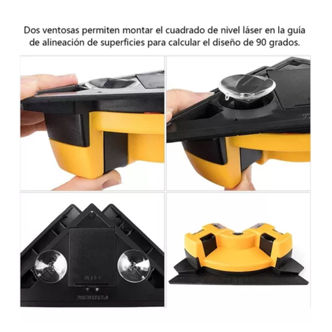 NIVEL LASER CUADRADO 90 GRADOS HORIZONTAL Y VERTICAL-2