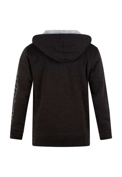 Poleron Zipper Fastlane Burrito Black Hurley-1