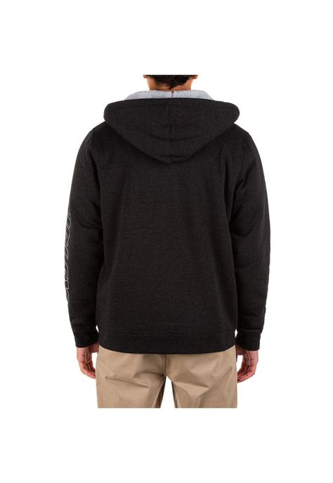 Poleron Zipper Fastlane Burrito Black Hurley-4
