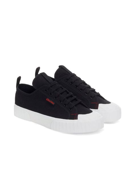 Zapatilla 2630 Stripe Black White Red-1