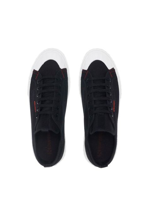 Zapatilla 2630 Stripe Black White Red-3