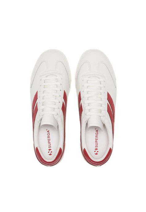 Zapatilla 4834 Club Swallow White Red-3