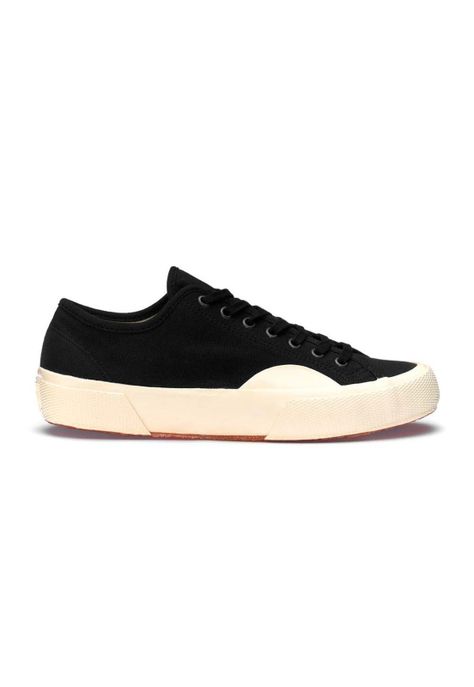 Zapatilla 2431-Deck Canvas Black Off White-0
