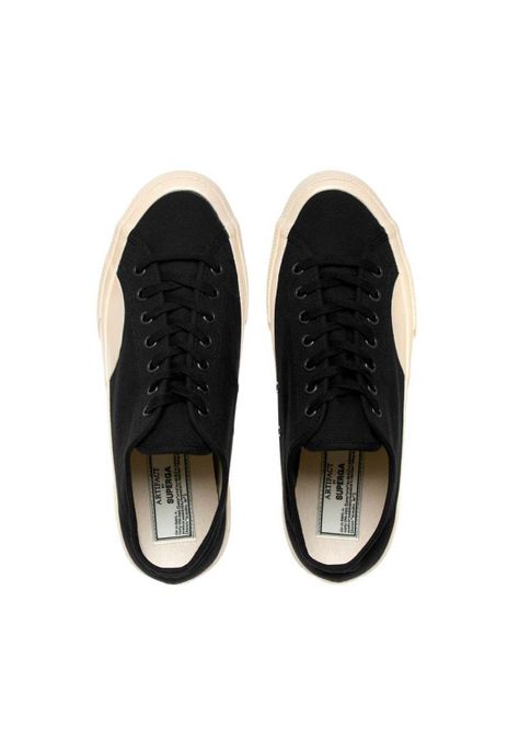 Zapatilla 2431-Deck Canvas Black Off White-3