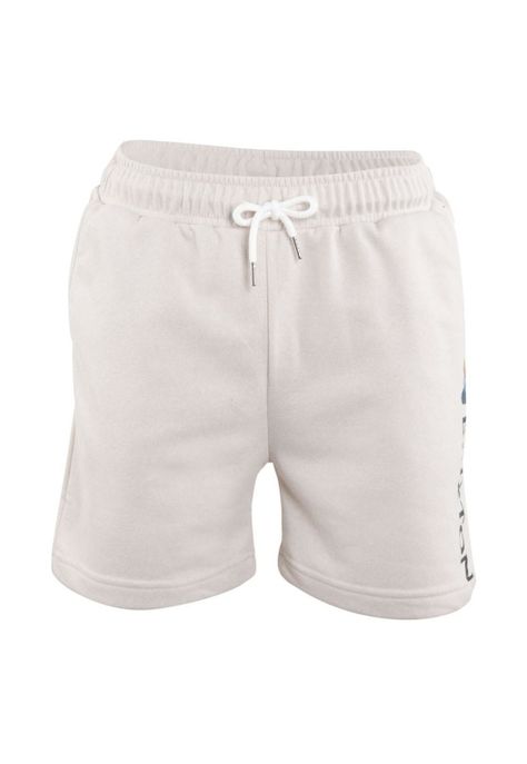 Short Men Beige Logo Print-0