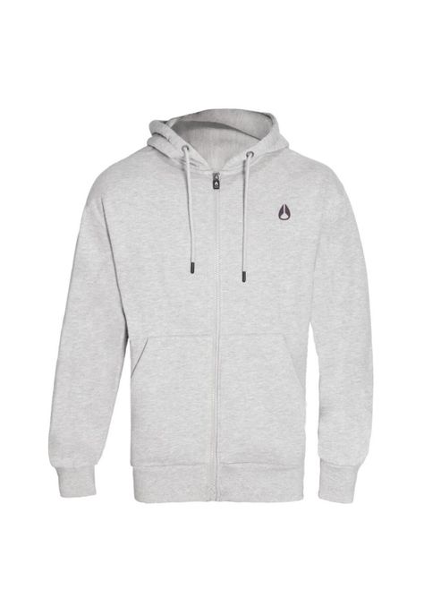 Poleron Men Full zipper "No Time To Stop" Gray-0