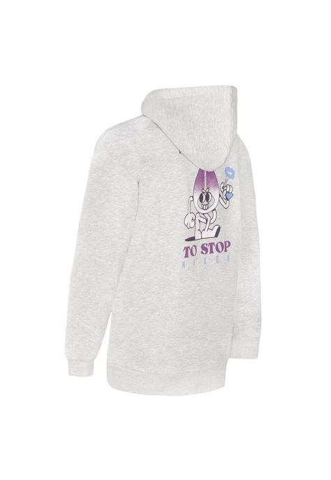 Poleron Men Full zipper "No Time To Stop" Gray-3
