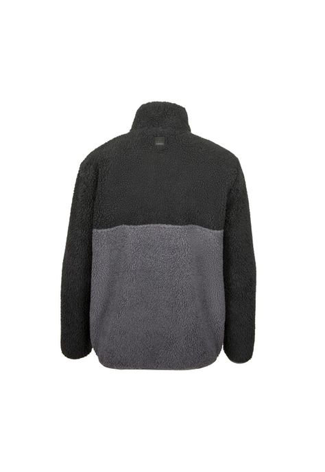 Sherpa Men Half Zip Black Grey White-2