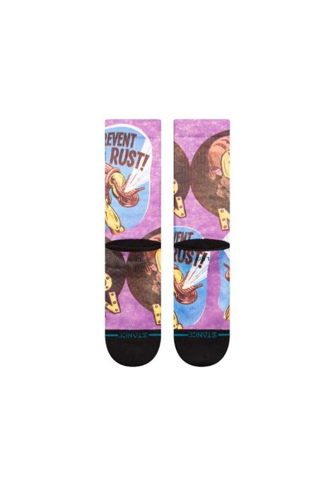 Stance Sock Men Iron Man Prevent Rust Purple-2