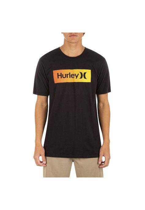 Polera EVD WSH OAO Boxed Gradient Black Hurley-2