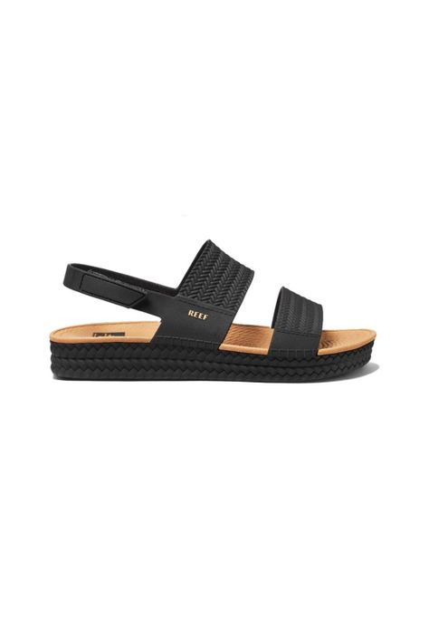 Sandalia Women Water Vista Black Tan-1