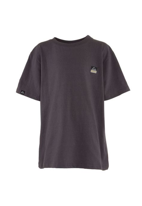 Polera Kids Grey Logo Black Back-0