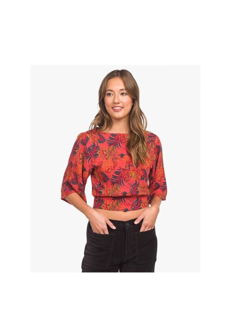 Polera Back Tie Party Top Botan Parade Hurley-0