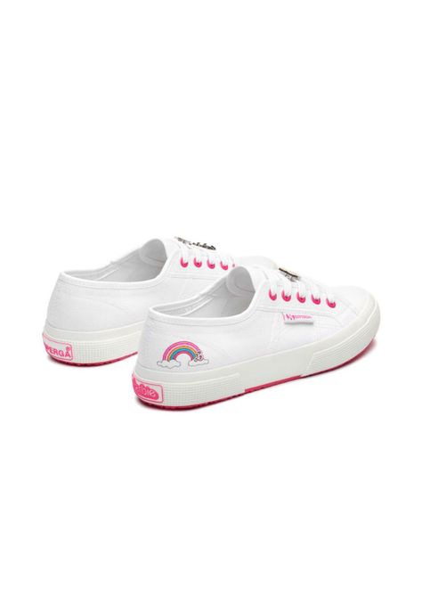 Barbie x Superga 2750 Zapatilla Movie Pins White Fuchsia-2