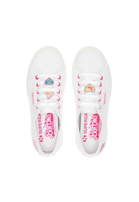 Barbie x Superga 2750 Zapatilla Movie Pins White Fuchsia-3