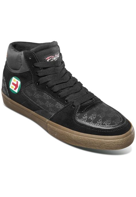 Zapatilla Screw Vulc Mid X RAD Black Gold Etnies-1