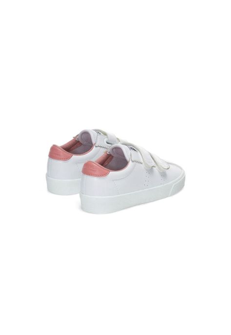 Zapatilla Kids 2843 Club S Strap Vegan White Pink Dusty-2