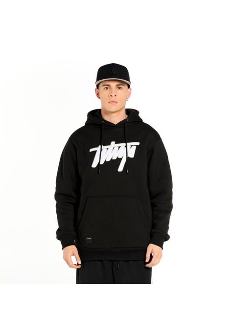 Poleron Whatup Hombre Logo Negro-0