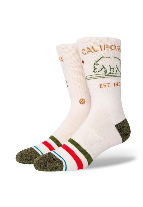 Stance Sock California Republic 2 Men White-0