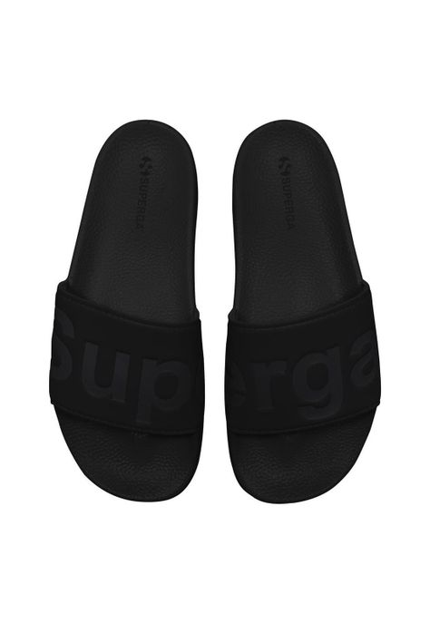 Sandalia 1908 Slides Polysoft All Black Superga-1