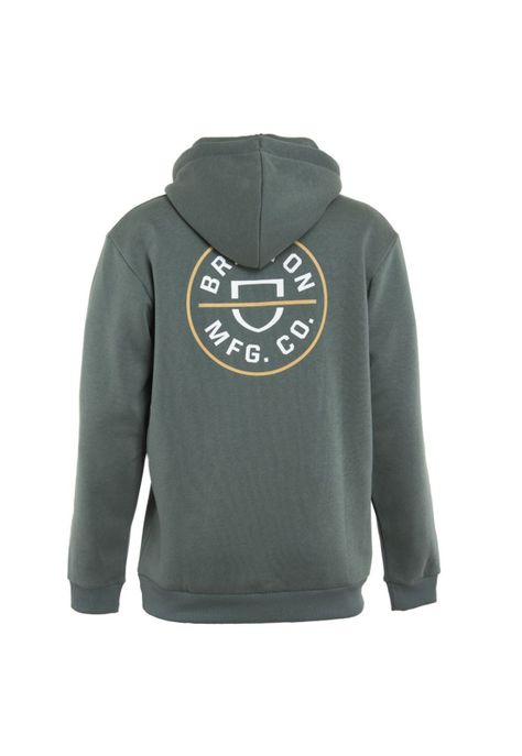 Poleron Men Hoodie Logo Green Light Yellow-2