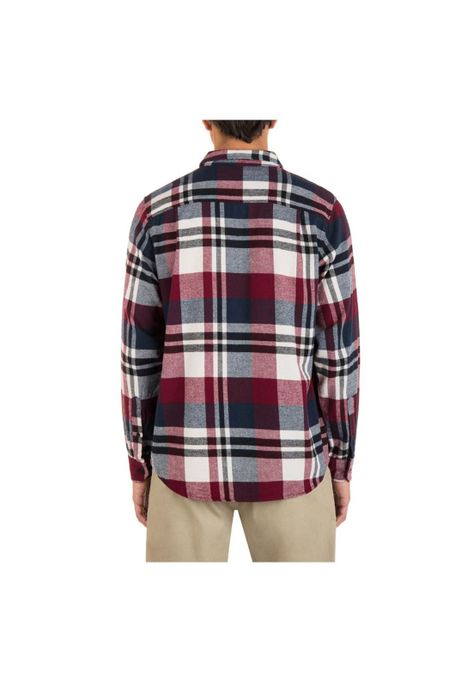 Camisa Portland Organic Truerd Burgundy-4