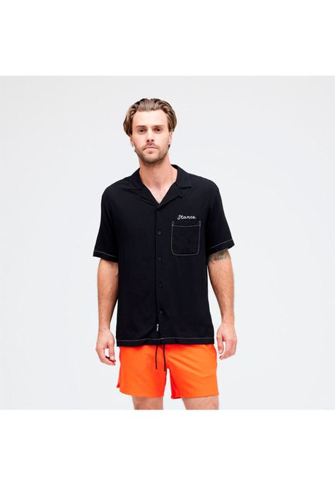 Camisa Stance Yoto Button Up Black-1
