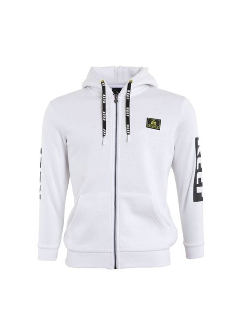 Poleron Kids Hoodie White Zipper-0