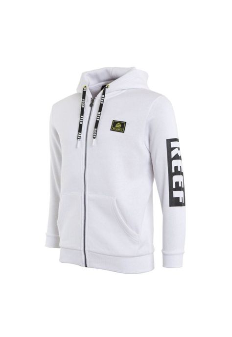 Poleron Kids Hoodie White Zipper-1