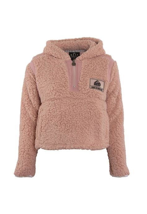 Poleron Kids Crop Top Sherpa Pink-0