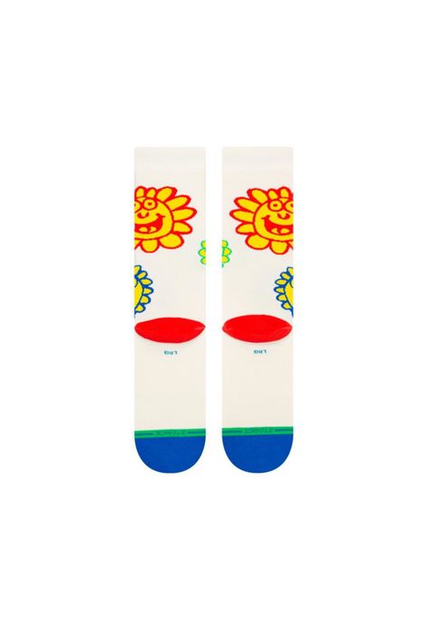 Stance Sock Unisex Happy fields off white-2