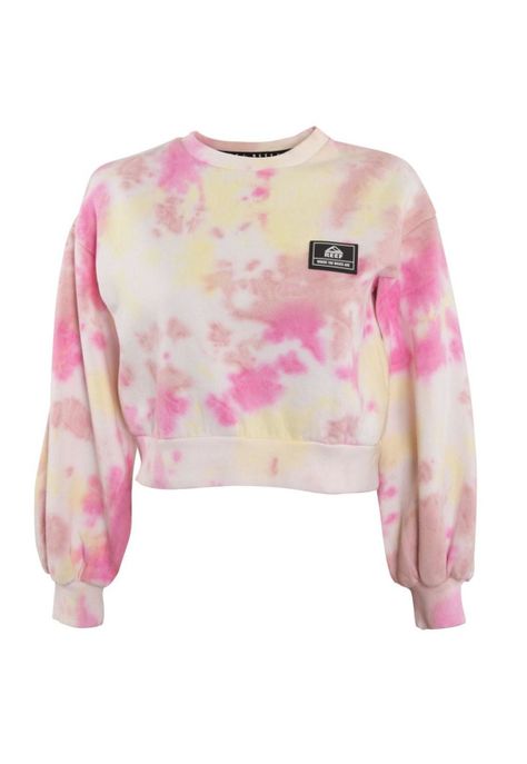 Poleron Girls Crop Pink Yellow-0
