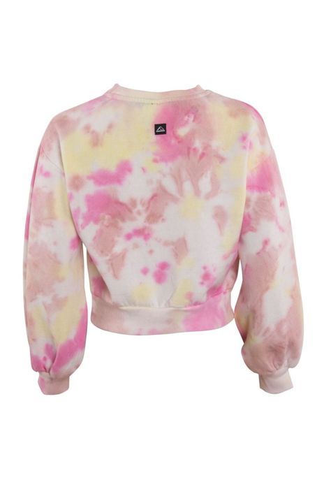 Poleron Girls Crop Pink Yellow-2