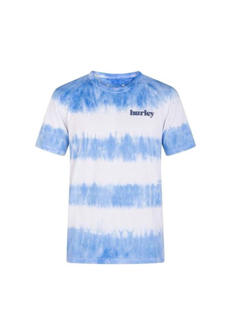 Polera Everyday Washed Tiedye Tealtint White Blue Hurley-1