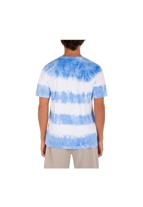 Polera Everyday Washed Tiedye Tealtint White Blue Hurley-3