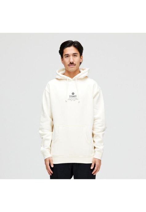 Polerón Stance Established Hoodie Bone-0