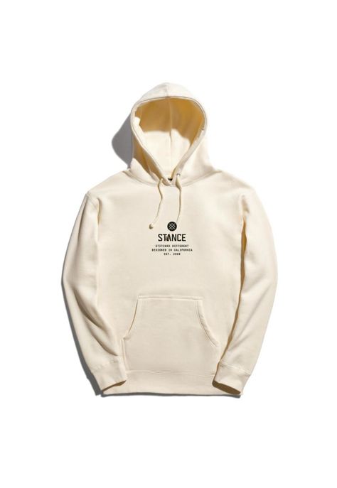 Polerón Stance Established Hoodie Bone-2