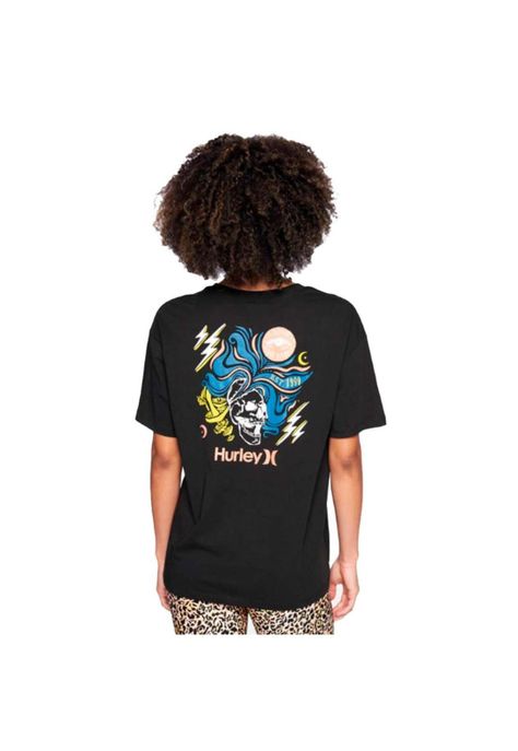Polera Shroomed Boyfriend Tee Caviar-1