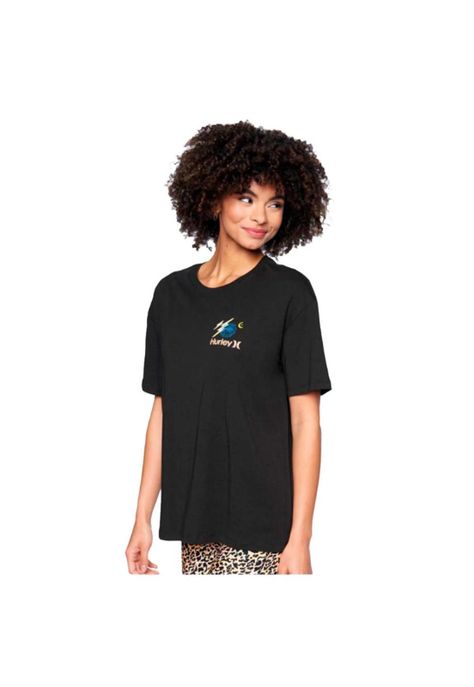 Polera Shroomed Boyfriend Tee Caviar-2