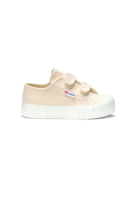 Zapatilla Kids 2630 Stripe Straps Beige Raw Avorio-0