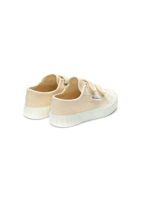 Zapatilla Kids 2630 Stripe Straps Beige Raw Avorio-2