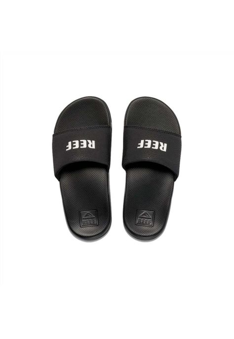 Sandalia Kids One Slide Black White-1